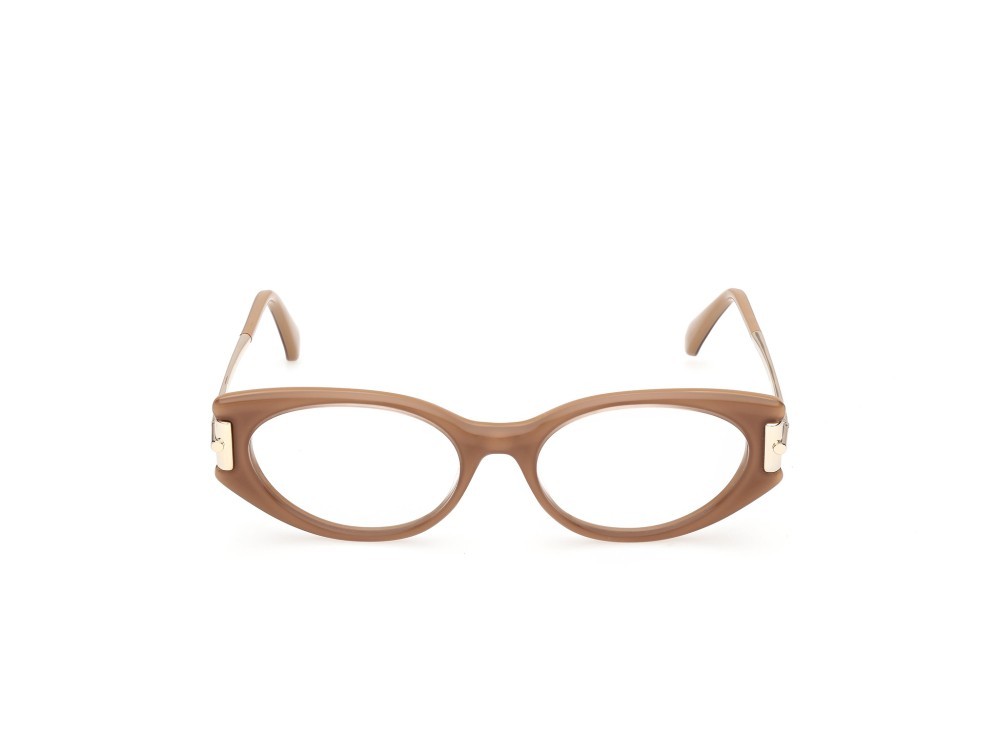 Occhiali da vista MaxMara MM5225 (046) colore marrone chiaro lucido / oro pallido lucido forma ovale 