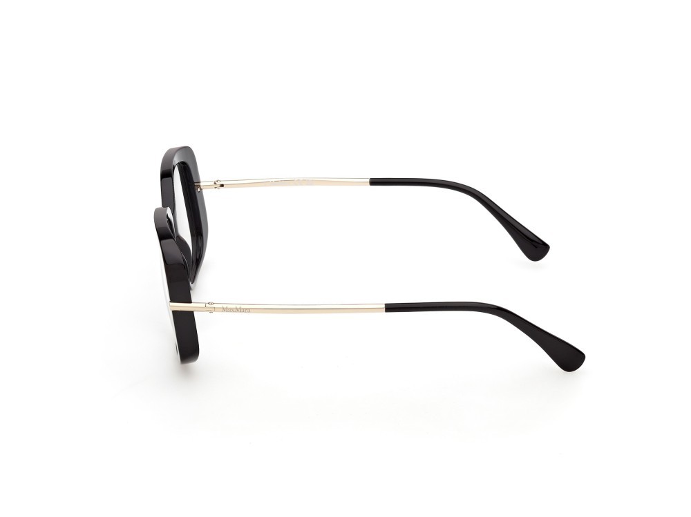 Occhiali da vista MaxMara MM5226 (001) colore nero lucido / oro pallido lucido forma farfalla 