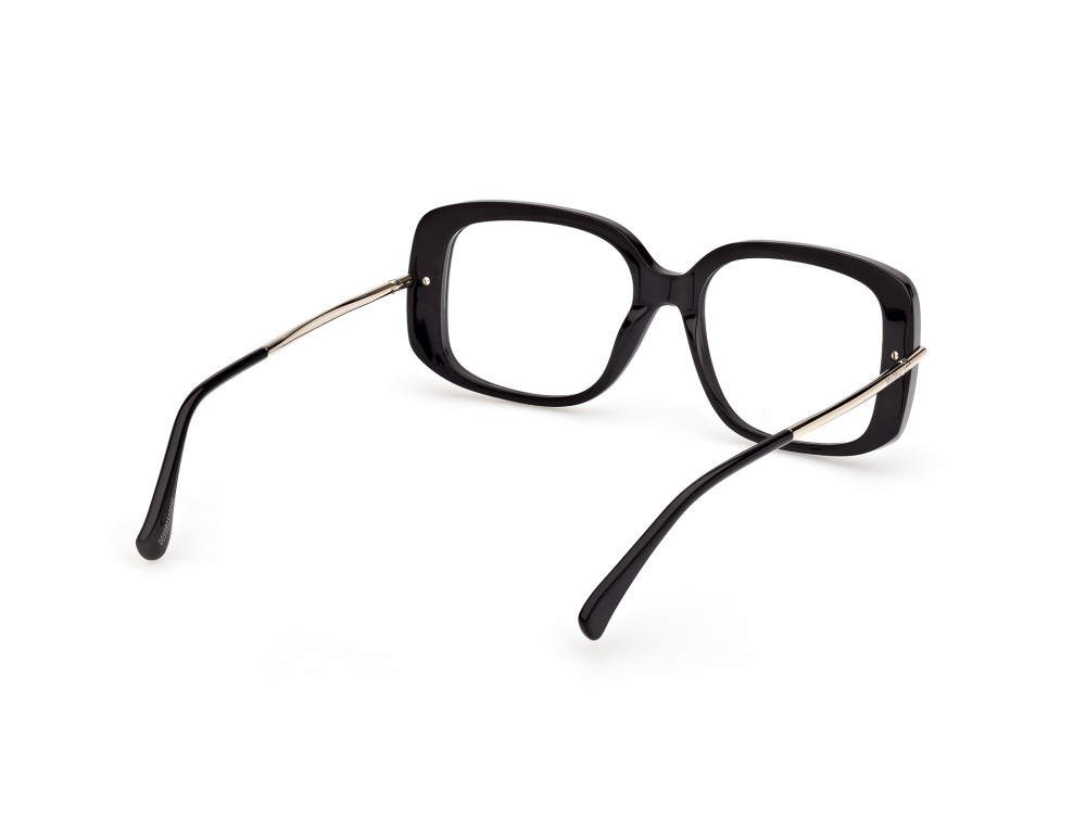 Occhiali da vista MaxMara MM5226 (001) colore nero lucido / oro pallido lucido forma farfalla 