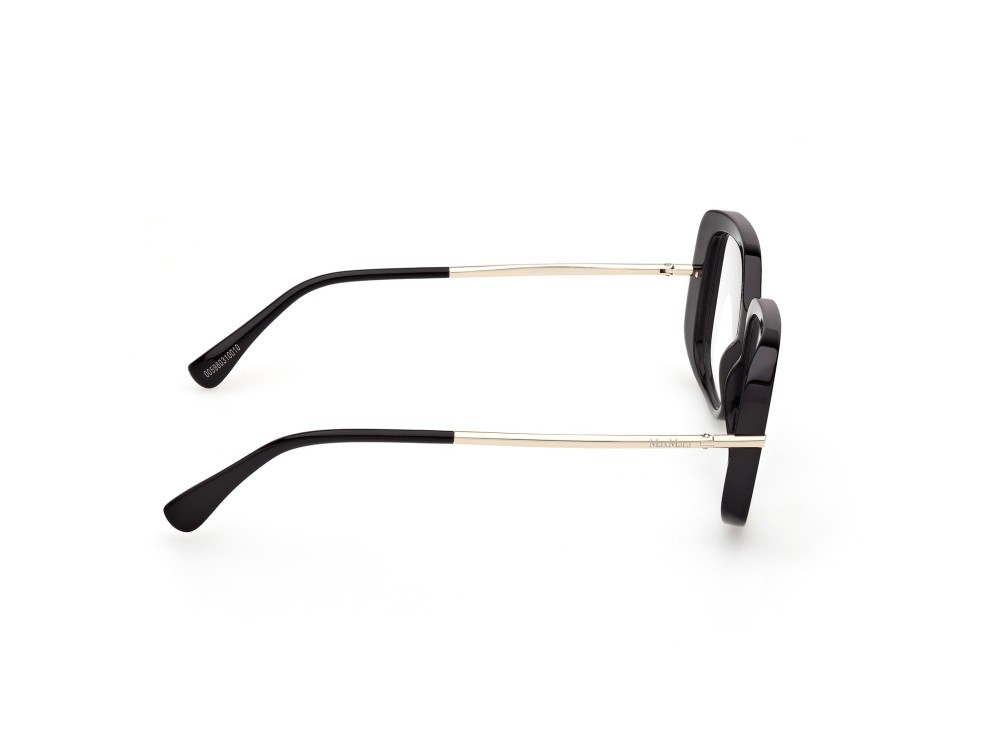 Occhiali da vista MaxMara MM5226 (001) colore nero lucido / oro pallido lucido forma farfalla 