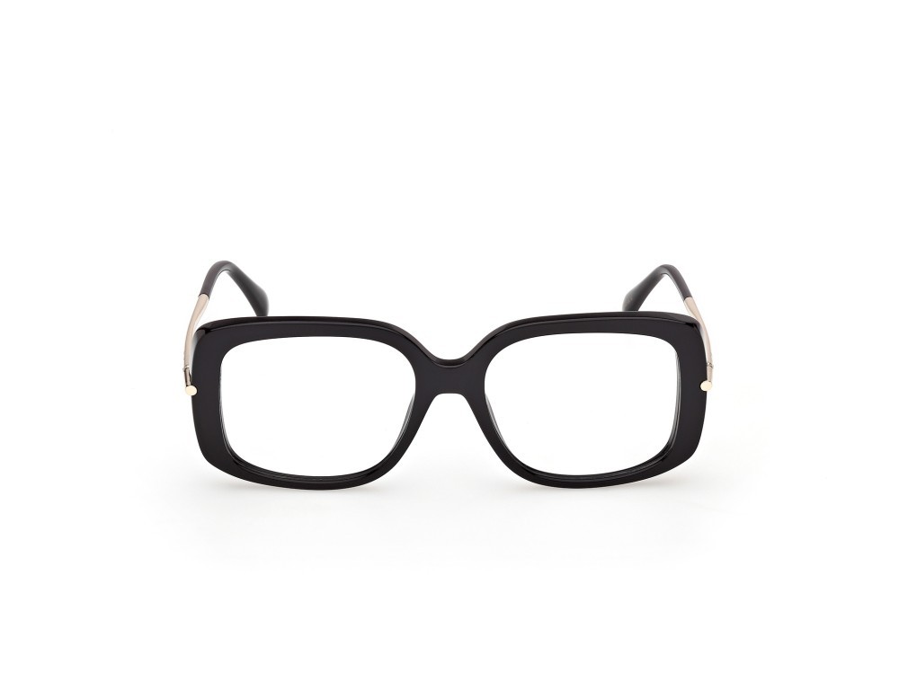 Occhiali da vista MaxMara MM5226 (001) colore nero lucido / oro pallido lucido forma farfalla 