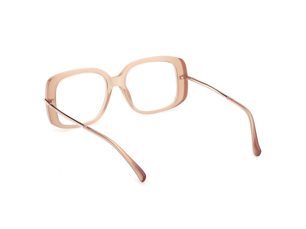 Occhiali da vista MaxMara MM5226 (045) colore marrone chiaro lucido / oro rosé lucido forma farfalla 