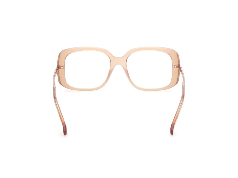 Occhiali da vista MaxMara MM5226 (045) colore marrone chiaro lucido / oro rosé lucido forma farfalla 
