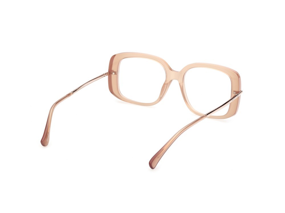 Occhiali da vista MaxMara MM5226 (045) colore marrone chiaro lucido / oro rosé lucido forma farfalla 