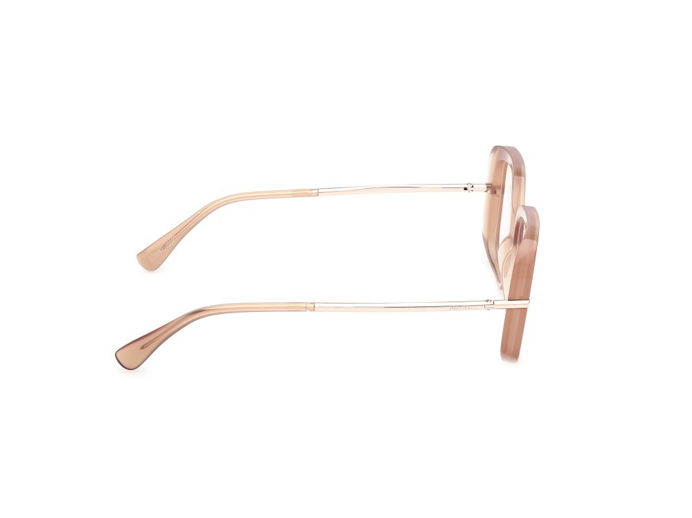 Occhiali da vista MaxMara MM5226 (045) colore marrone chiaro lucido / oro rosé lucido forma farfalla 