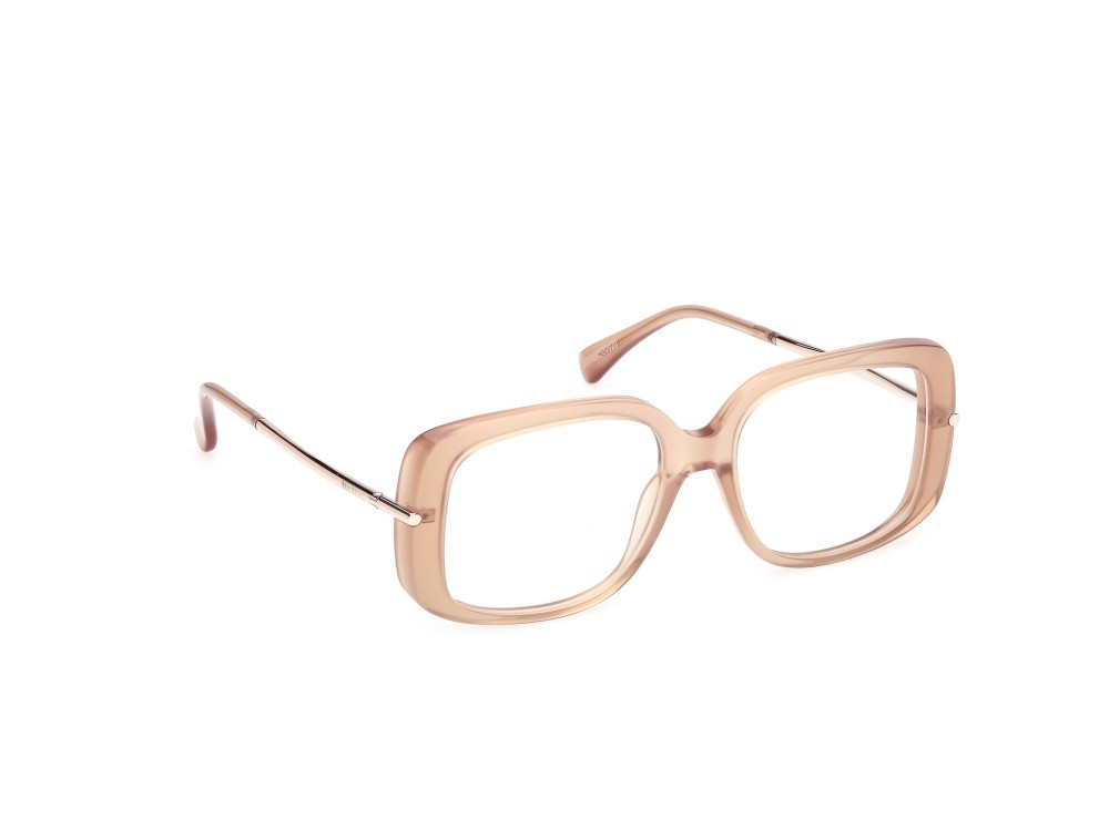 Occhiali da vista MaxMara MM5226 (045) colore marrone chiaro lucido / oro rosé lucido forma farfalla 