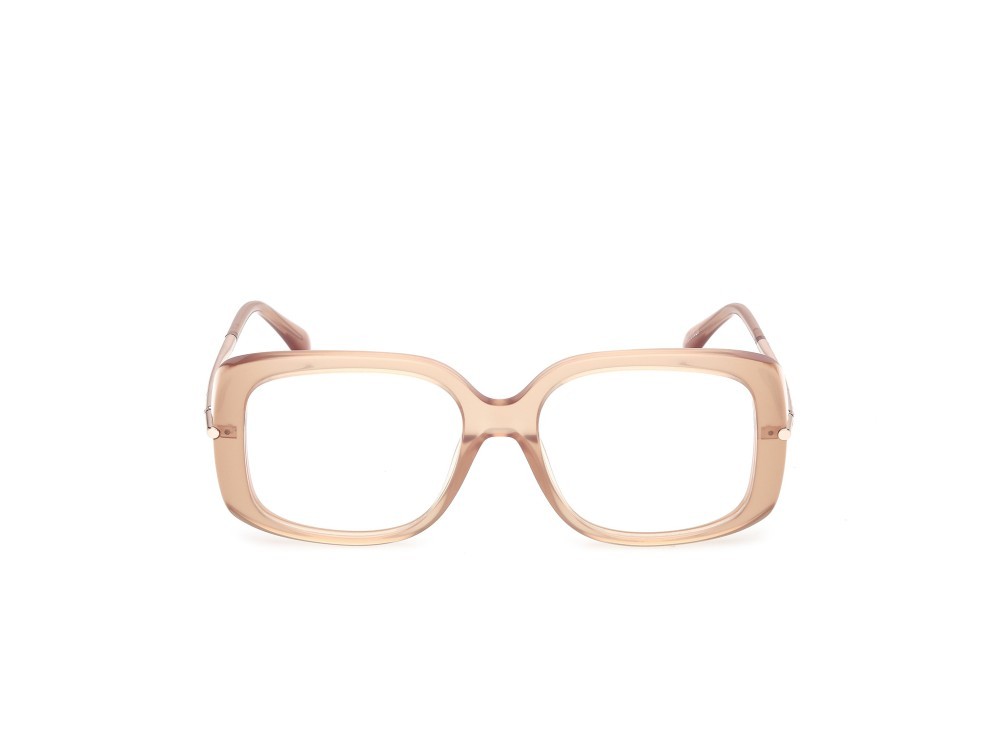 Occhiali da vista MaxMara MM5226 (045) colore marrone chiaro lucido / oro rosé lucido forma farfalla 