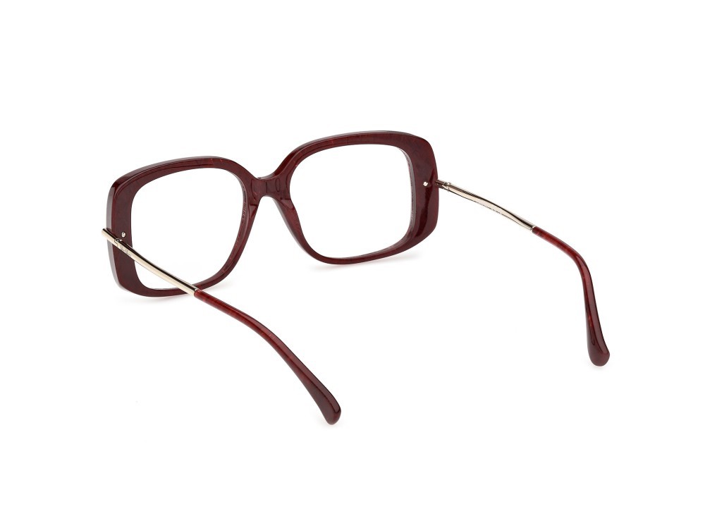 Occhiali da vista MaxMara MM5226 (071) colore bordeaux/texture / oro pallido lucido forma farfalla 