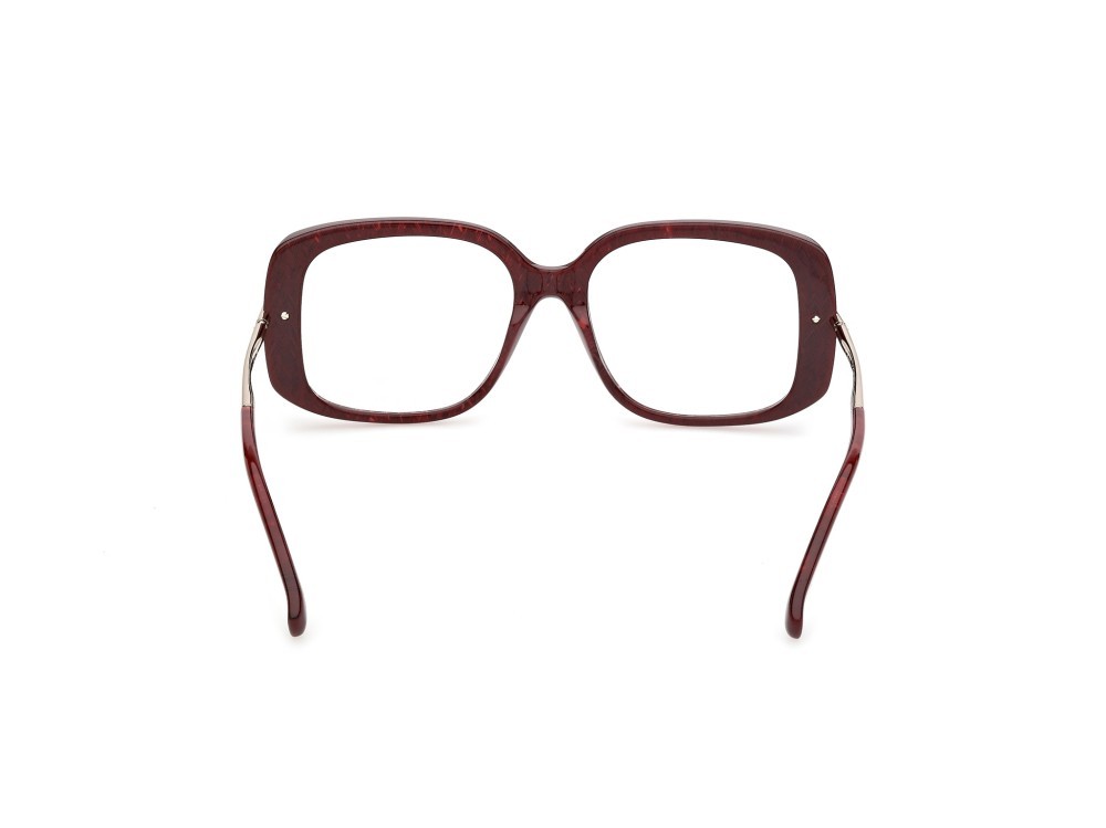 Occhiali da vista MaxMara MM5226 (071) colore bordeaux/texture / oro pallido lucido forma farfalla 