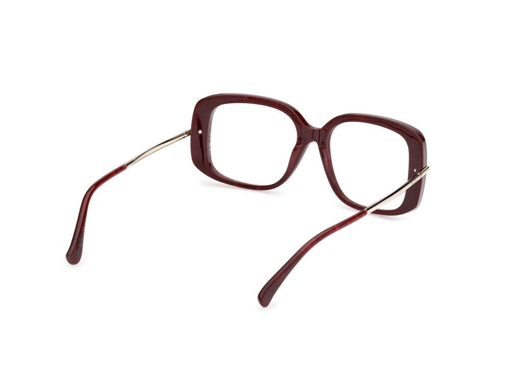 Occhiali da vista MaxMara MM5226 (071) colore bordeaux/texture / oro pallido lucido forma farfalla 