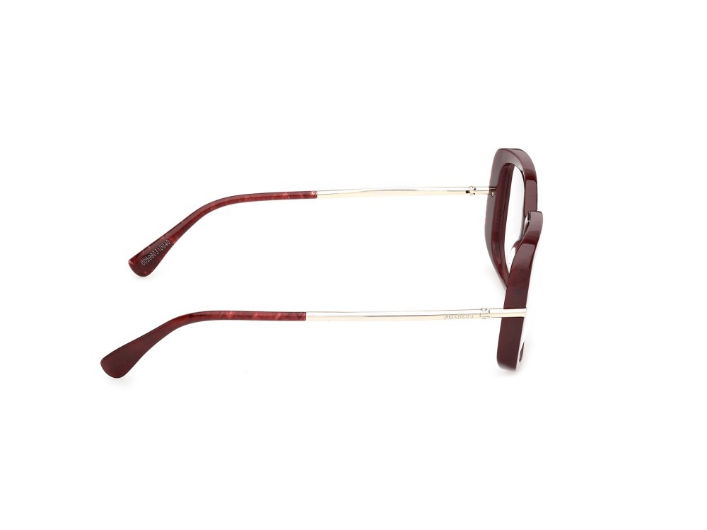 Occhiali da vista MaxMara MM5226 (071) colore bordeaux/texture / oro pallido lucido forma farfalla 