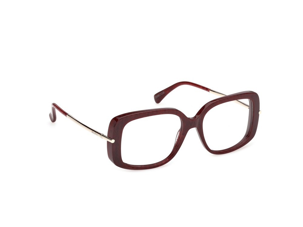 Occhiali da vista MaxMara MM5226 (071) colore bordeaux/texture / oro pallido lucido forma farfalla 