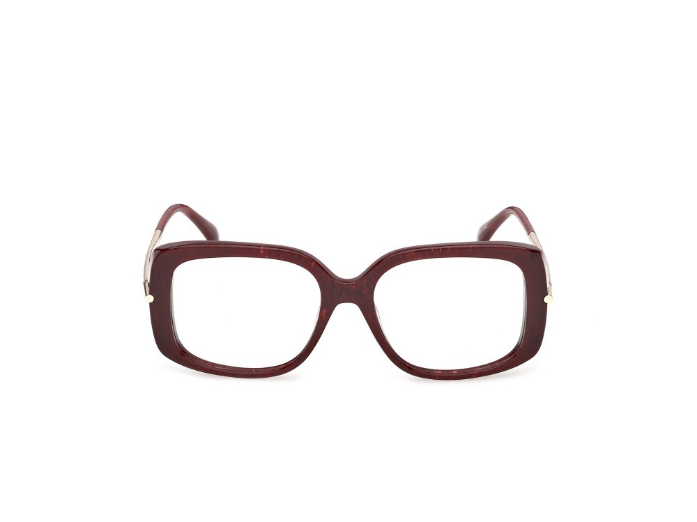 Occhiali da vista MaxMara MM5226 (071) colore bordeaux/texture / oro pallido lucido forma farfalla 