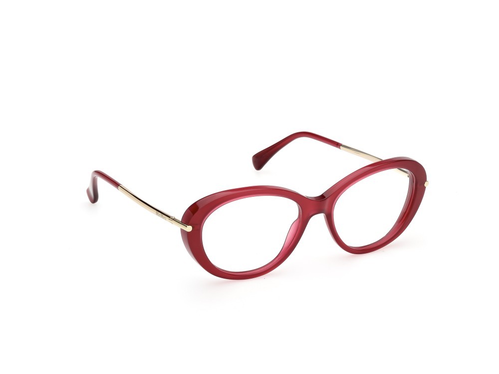 Occhiali da vista MaxMara MM5227 (069) colore bordeaux lucido / oro pallido lucido forma geometrico 