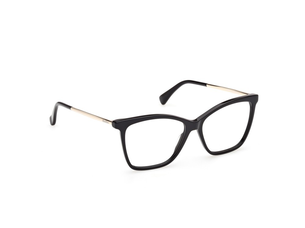 Occhiali da vista MaxMara MM5235 (001) colore nero lucido / oro pallido lucido forma rotondo 