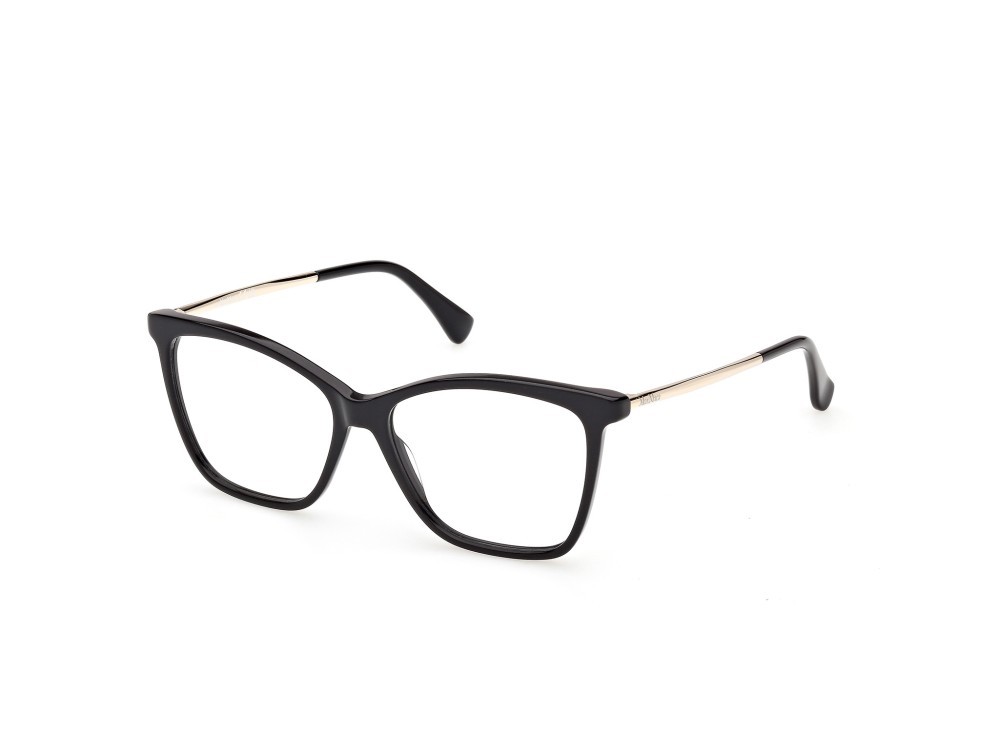 Occhiali da vista MaxMara MM5235 (001) colore nero lucido / oro pallido lucido forma rotondo 