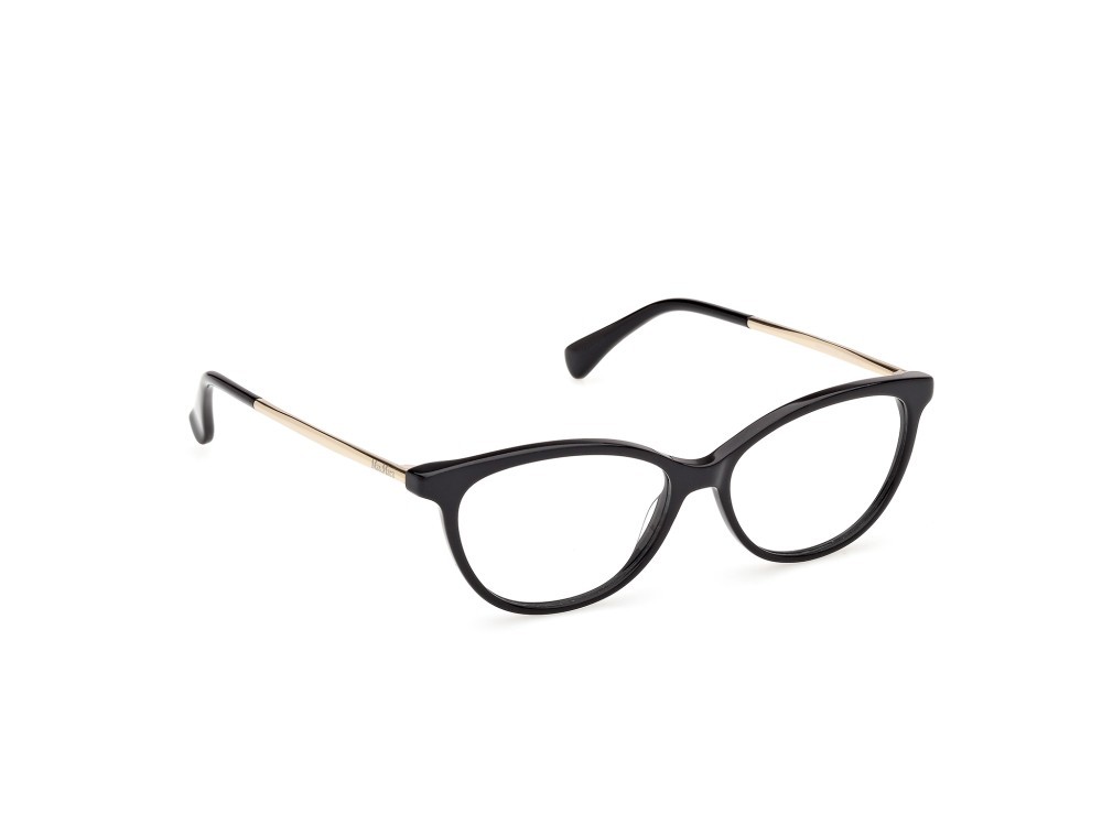 Occhiali da vista MaxMara MM5236 (001) colore nero lucido / oro pallido lucido forma ovale 