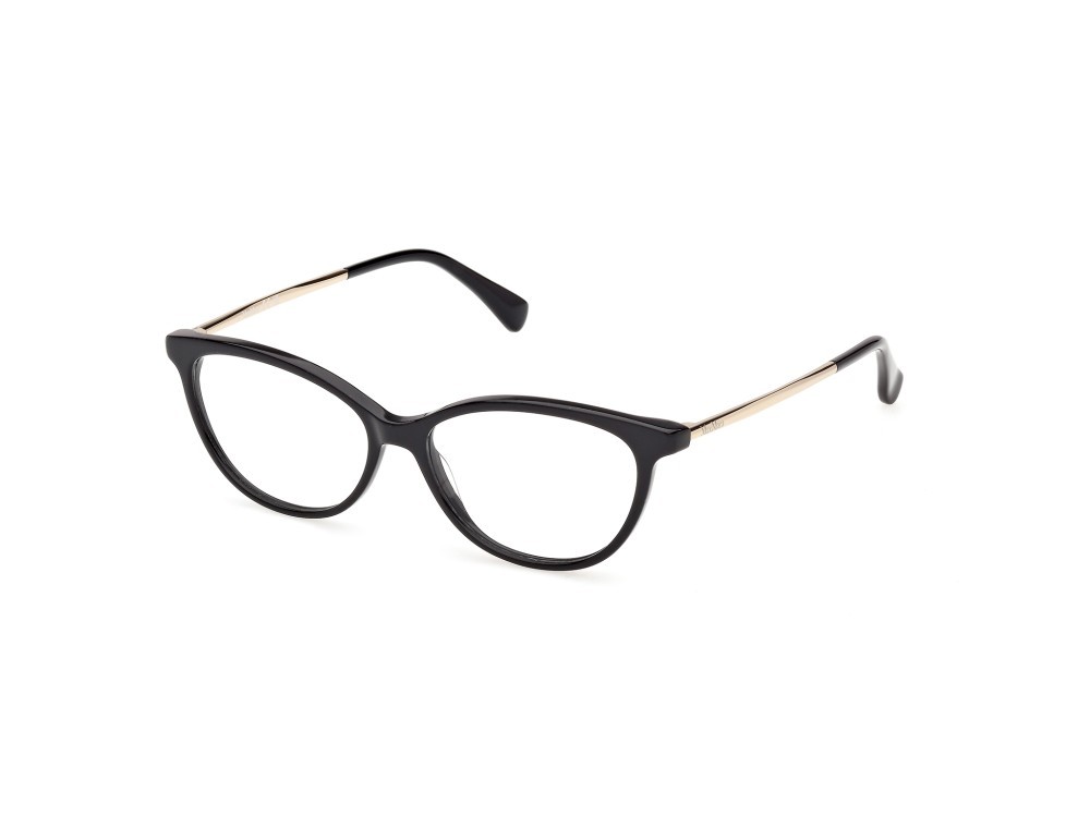 Occhiali da vista MaxMara MM5236 (001) colore nero lucido / oro pallido lucido forma ovale 