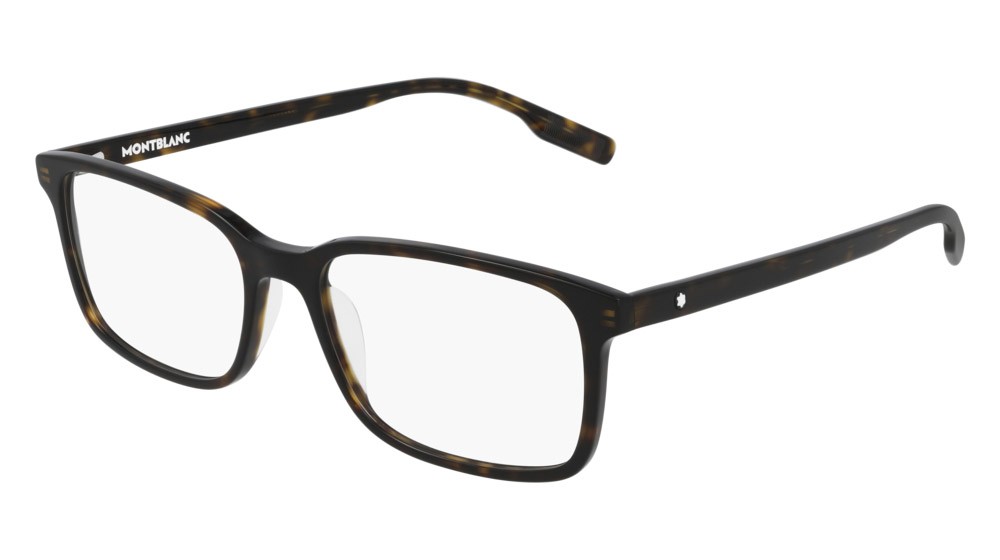 Eyeglasses Montblanc Established MB0152O-002 color havana shape rectangle lenses transparent