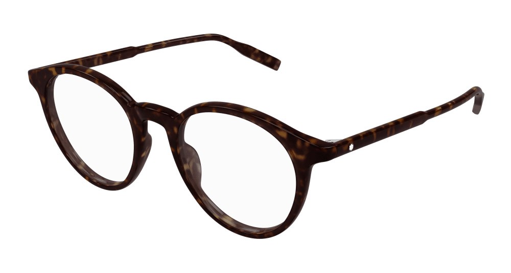 Occhiali da vista Montblanc MB0009O-017 colore havana forma rotondo lenti trasparente