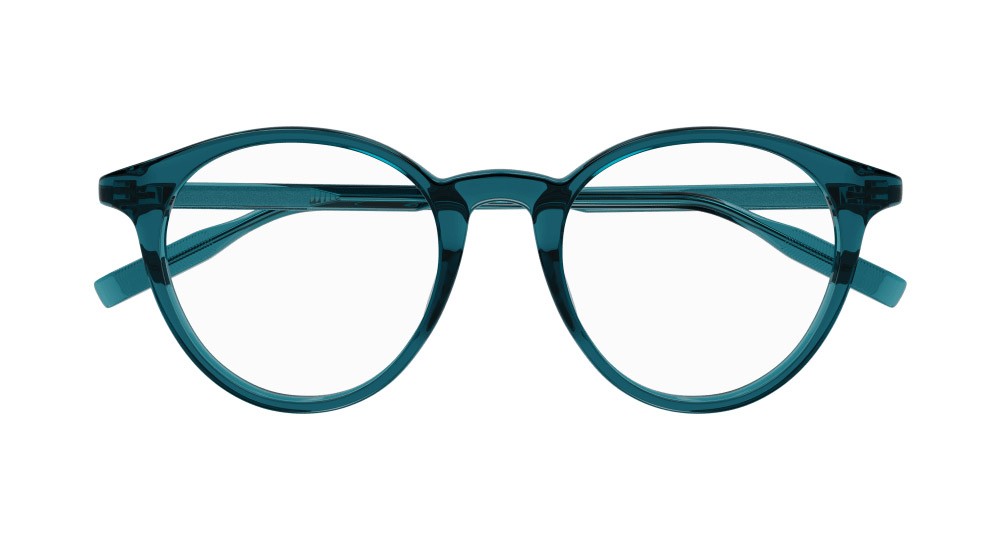 Eyeglasses Montblanc MB0009O-018 color verde shape round lenses trasparente