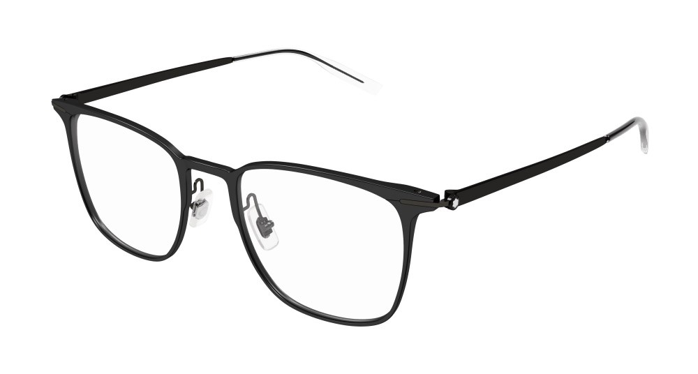 Brillen Montblanc MB0232O-004 farbe nero form rechteckig gläser trasparente