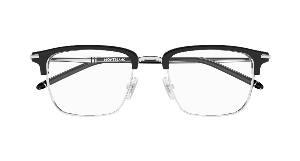 Eyeglasses Montblanc MB0243O-001 color nero shape rectangle lenses trasparente