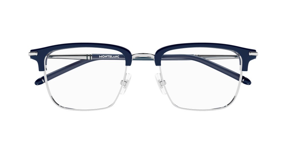 Brillen Montblanc MB0243O-002 farbe blu form rechteckig gläser trasparente