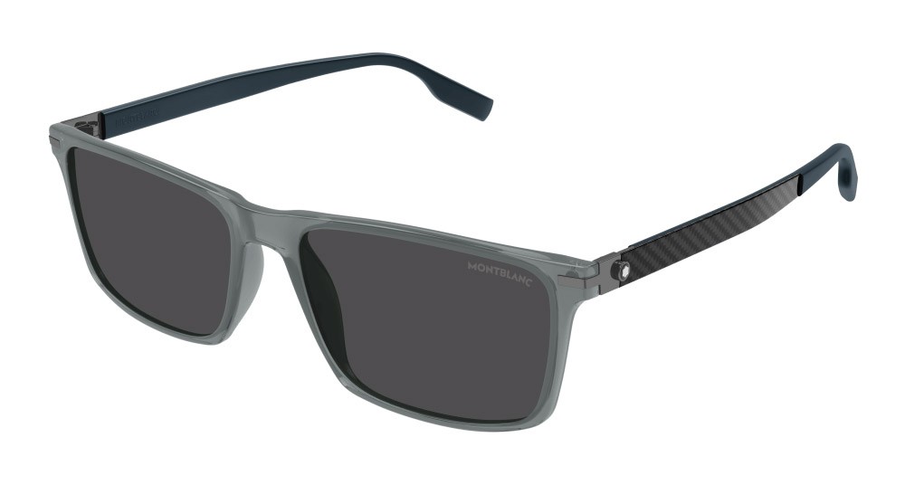 Sunglasses Montblanc MB0249S-003 color verde shape rectangle lenses fumo