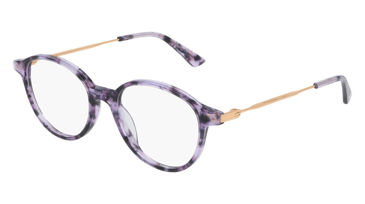 Eyeglasses McQ Iconic MQ0219O-003 color gold shape pantos lenses transparent
