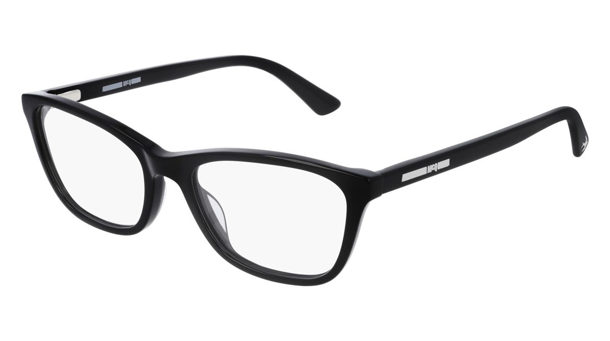 Eyeglasses McQ London Calling MQ0239OP-001 color black shape cat eye lenses transparent