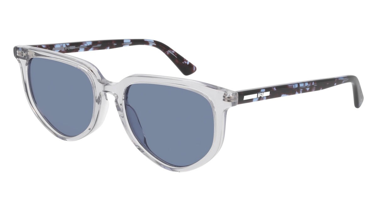 Sunglasses McQ London Calling MQ0251S-004 color havana shape pantos lenses blue