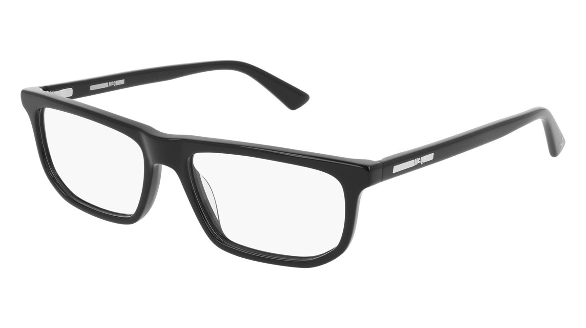 Occhiali da vista McQ London Calling MQ0252O-001 colore black forma rettangolare lenti transparent
