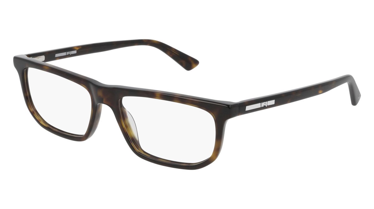 Occhiali da vista McQ London Calling MQ0252O-002 colore havana forma rettangolare lenti transparent