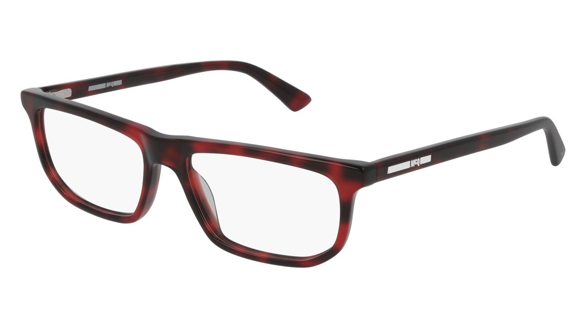 Occhiali da vista McQ London Calling MQ0252O-003 colore havana forma rettangolare lenti transparent