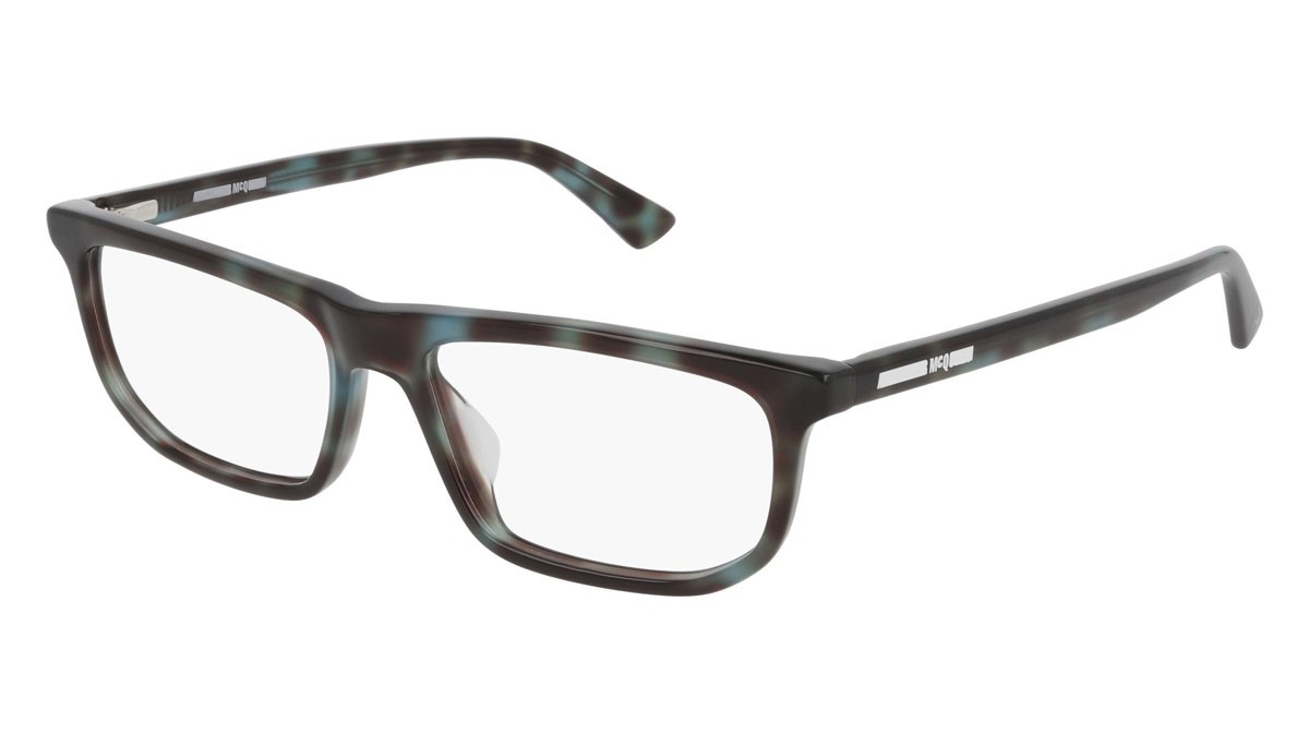 Occhiali da vista McQ London Calling MQ0252O-004 colore havana forma rettangolare lenti transparent