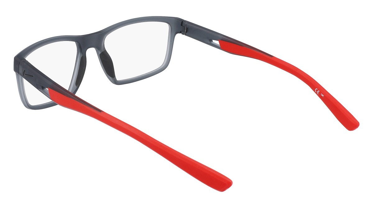 Brillen Nike NIKE 7015 N (034) farbe matte dark grey/university red form rechteckig 