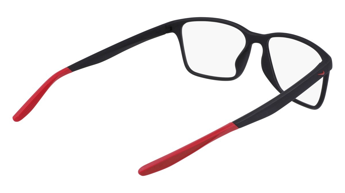Brillen Nike NIKE 7117 N (006) farbe matte black/gym red form quadratisch 