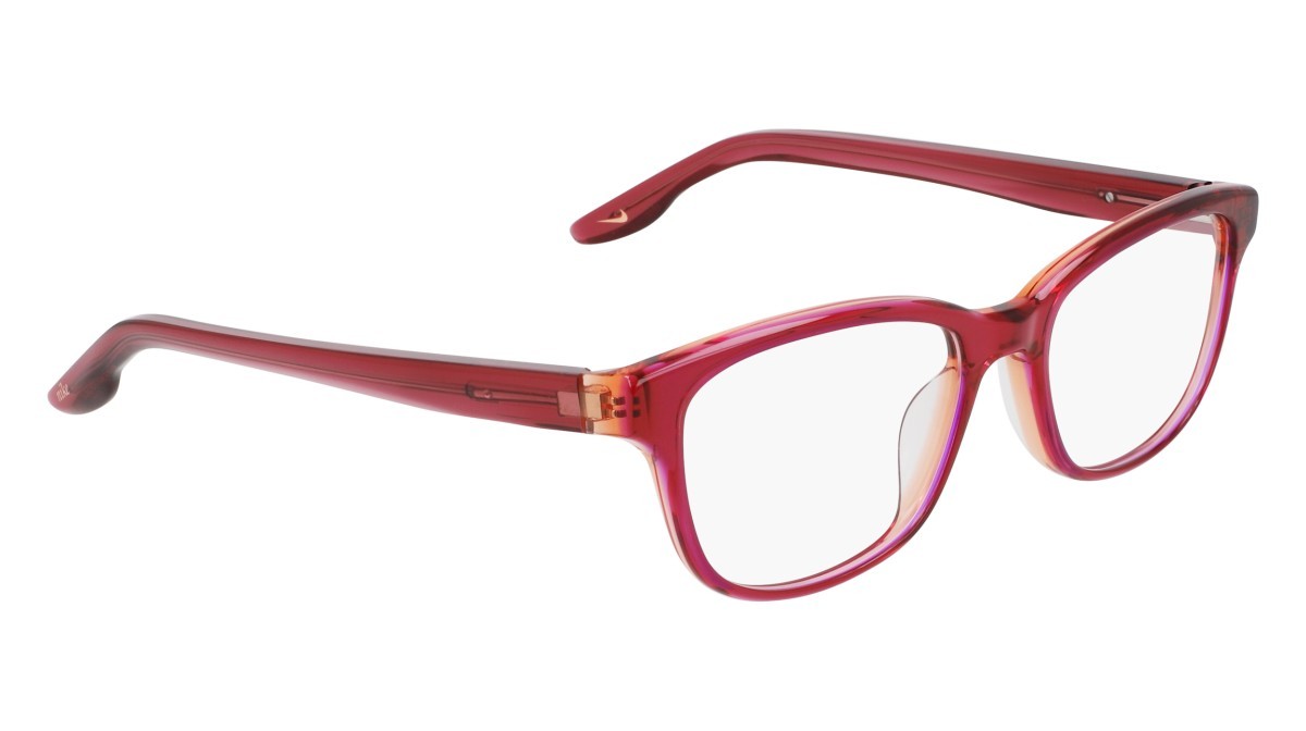 Brillen Nike NIKE 7165 (654) farbe crystal berry/pink laminate form rechteckig gläser crystal berry/pink laminate