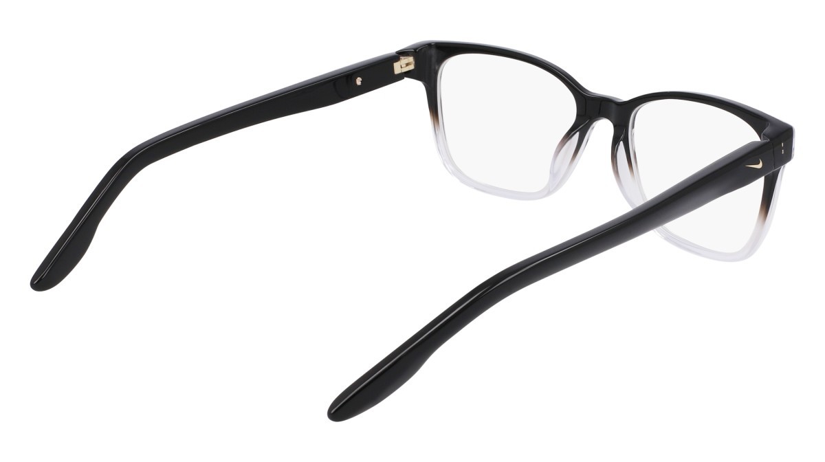 Brillen Nike NIKE 7177 (010) farbe black/clear gradient form rechteckig gläser black/clear gradient