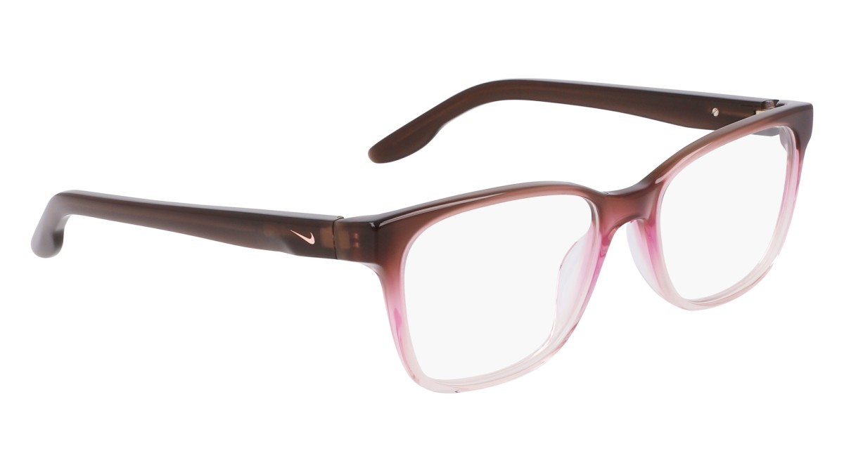 Brillen Nike NIKE 7177 (277) farbe cacao/pink foam gradient form rechteckig gläser cacao/pink foam gradient