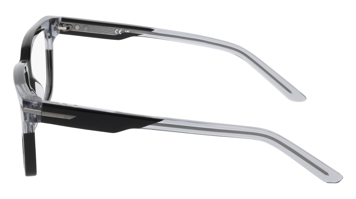 Brillen Nike NIKE 7178 (002) farbe black/grey form rechteckig 