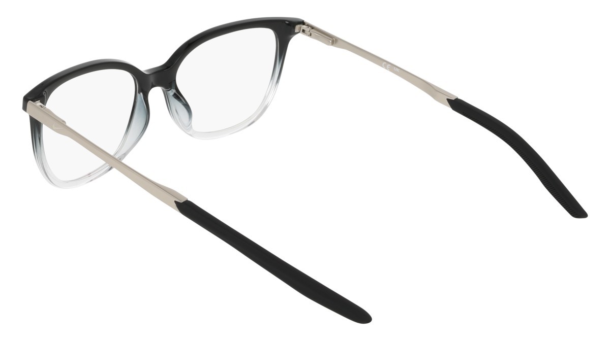Brillen Nike NIKE 7228 N (010) farbe black/crystal fade form cat-eye 