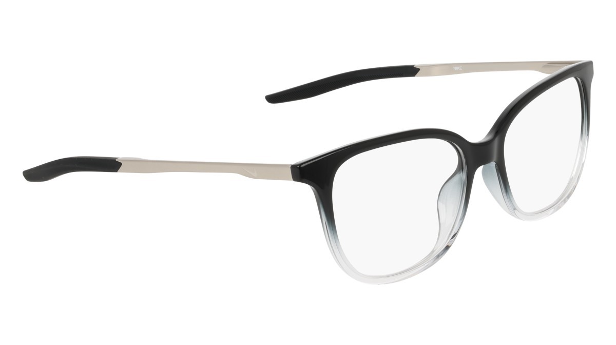 Brillen Nike NIKE 7228 N (010) farbe black/crystal fade form cat-eye 