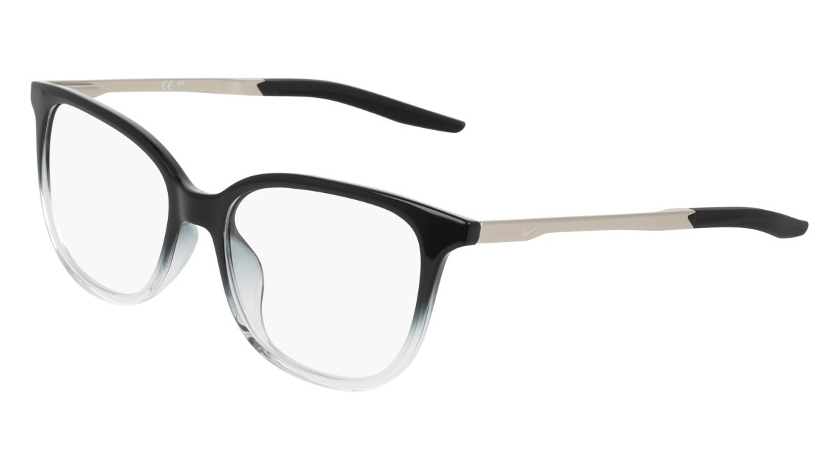 Brillen Nike NIKE 7228 N (010) farbe black/crystal fade form cat-eye 