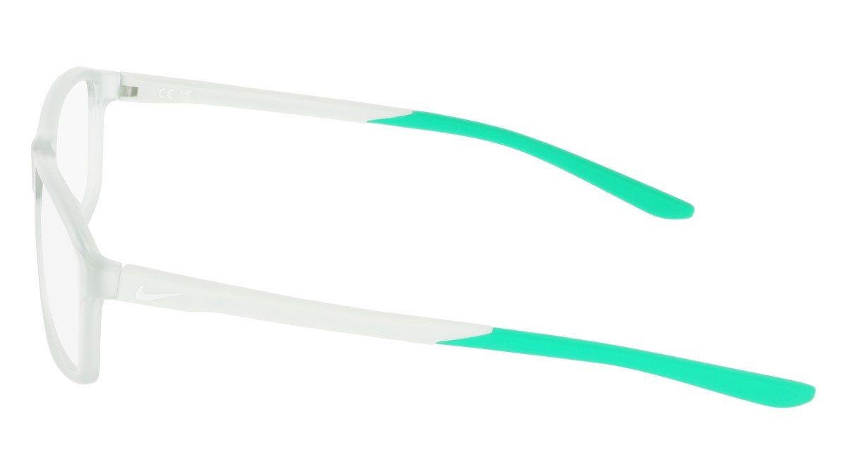 Brillen Nike NIKE 7291 (051) farbe matte light silver/stad green form rechteckig gläser matte light silver/stadium green