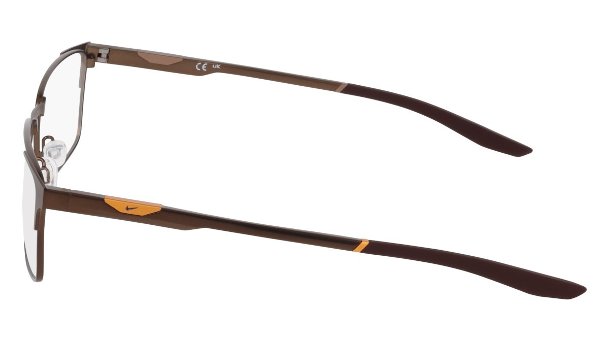 Brillen Nike NIKE 8143 (212) farbe satin walnut form rechteckig 