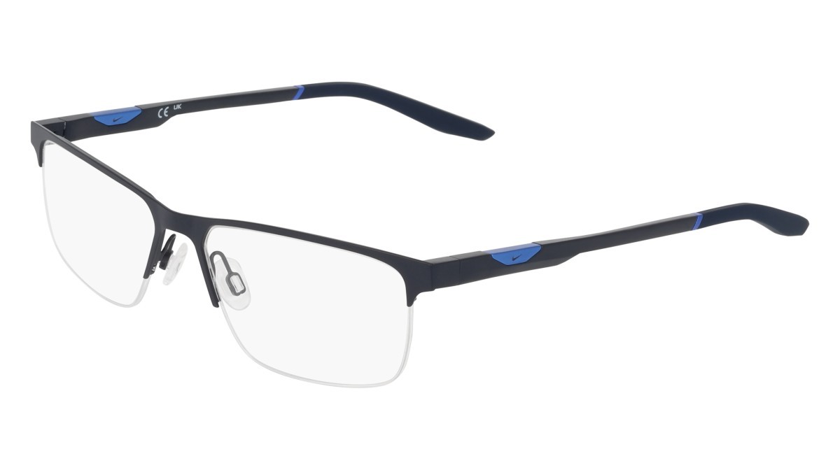 Eyeglasses Nike NIKE 8144 (411) color matte obsidian shape rectangle 