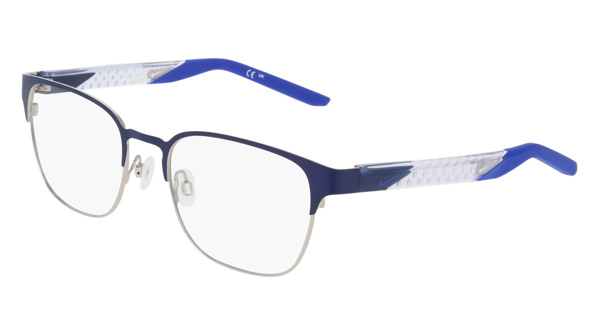 Brillen Nike NIKE 8156 (412) farbe matte blue void/silver form quadratisch gläser matte blue void/siilver