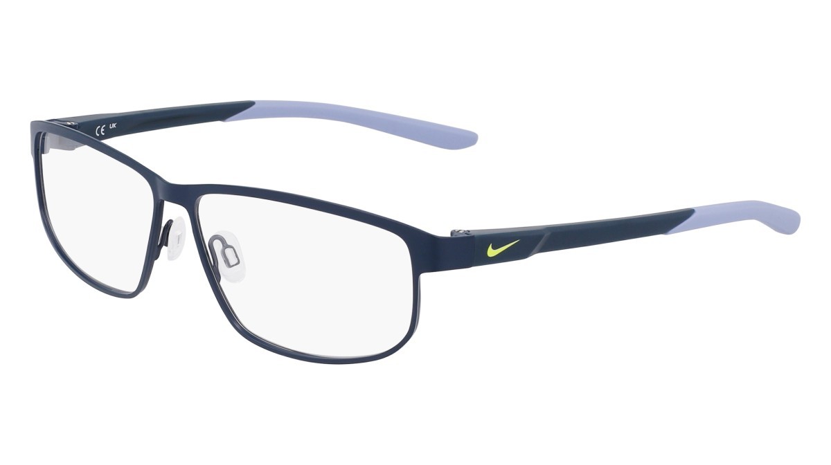Brillen Nike NIKE 8157 (412) farbe matte armory navy/ashen slate form rechteckig gläser matte armory navy/ashen slate